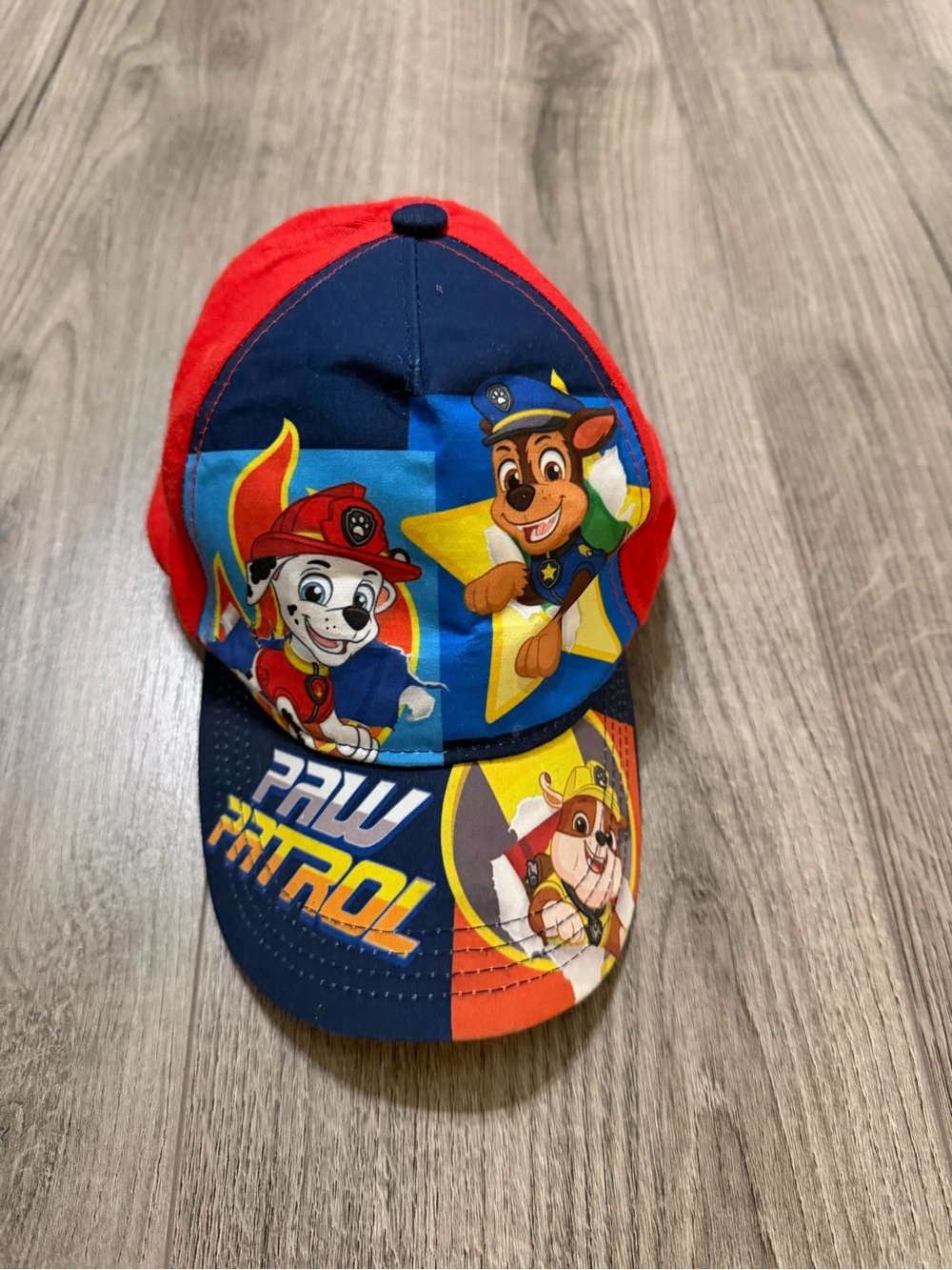Nickelodeon Paw Patrol Red & Blue Kids Cap with Character Art